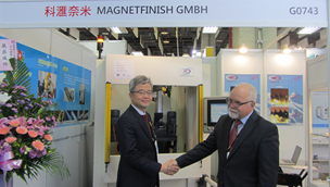 郭光宇董事长，科汇奈米技术有限公司与 Dr. Wolfgang Thiel 经理,Magnetfinish