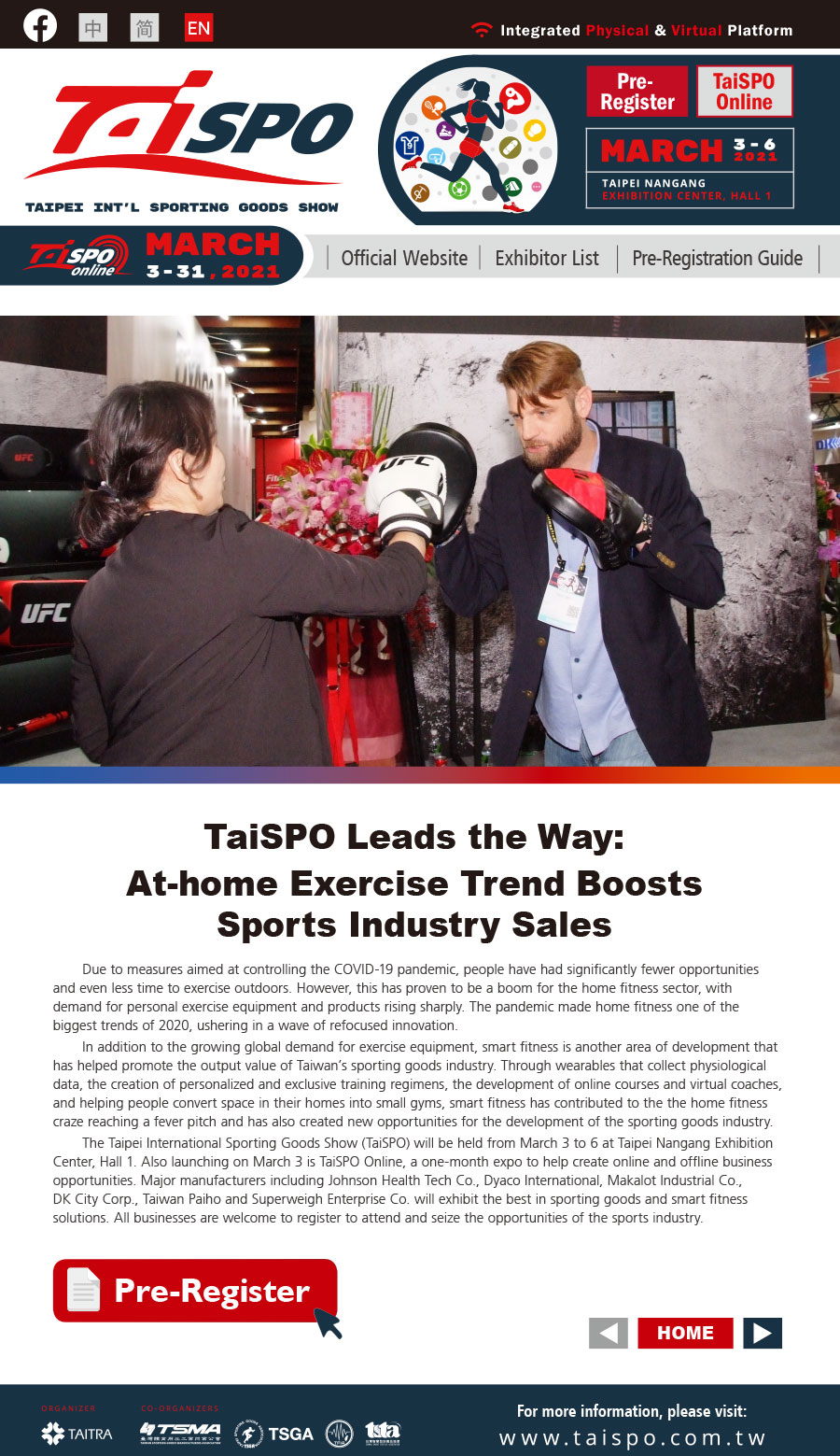 2021 Taipei Int'l Sporting Goods Show