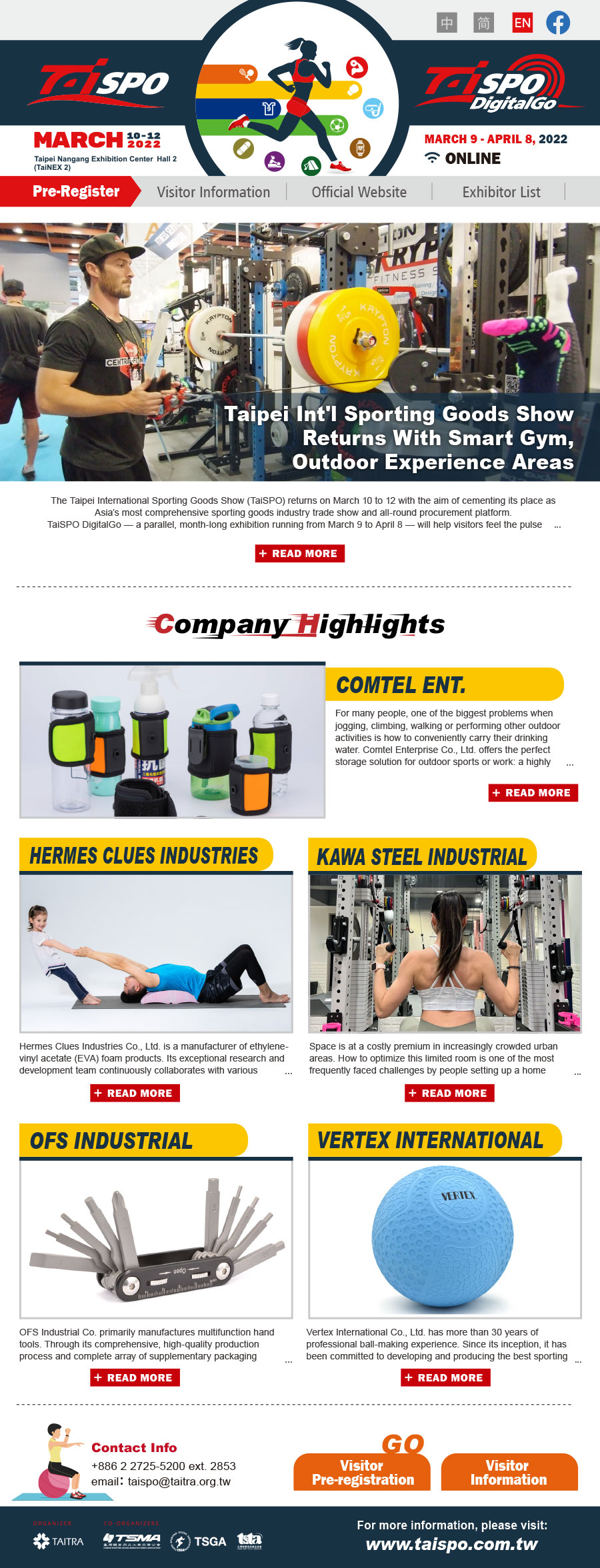 2022 Taipei Int'l Sporting Goods Show