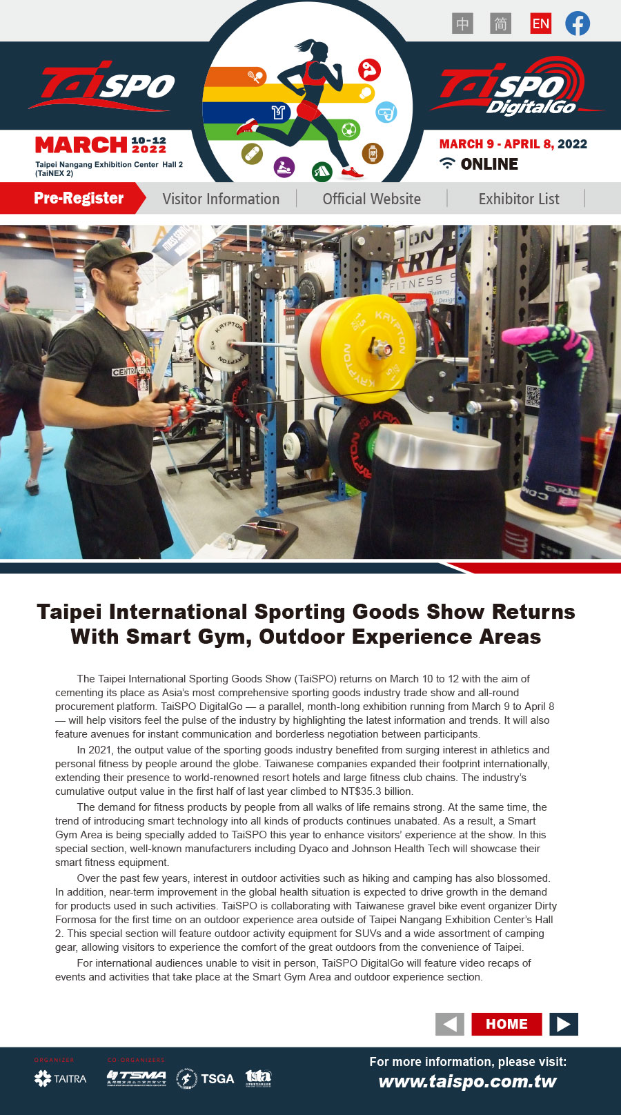 2022 Taipei Int'l Sporting Goods Show