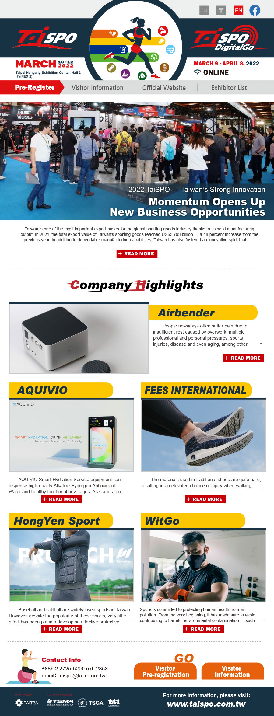 2022 Taipei Int'l Sporting Goods Show